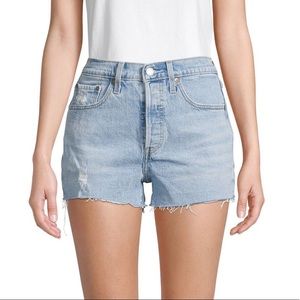 Levi’s 501 Denim Shorts w/ Button Fly